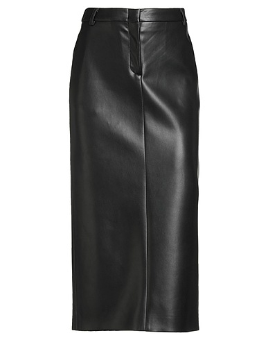 SEMICOUTURE Midi-Rock Schwarz 50% Polyurethan, 50% Polyester