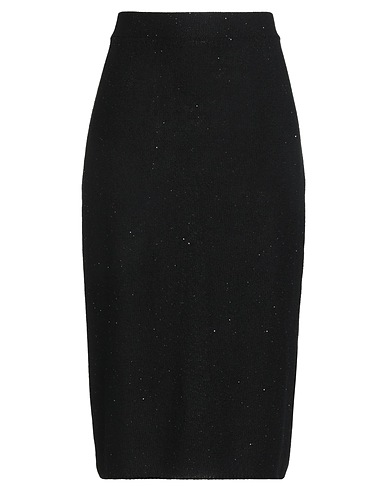 FABIANA FILIPPI Midi skirt Midnight blue 61% Cotton, 38% Linen, 1% Polyester