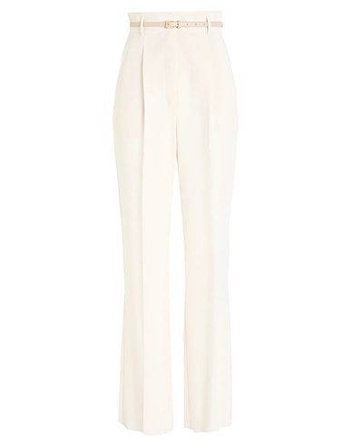 MAX MARA STUDIO Casual trouser Cream 71% Triacetate, 29% Polyester