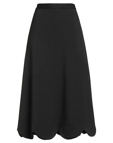 MEIMEIJ Midi skirt Black 93% Polyester, 7% Elastane