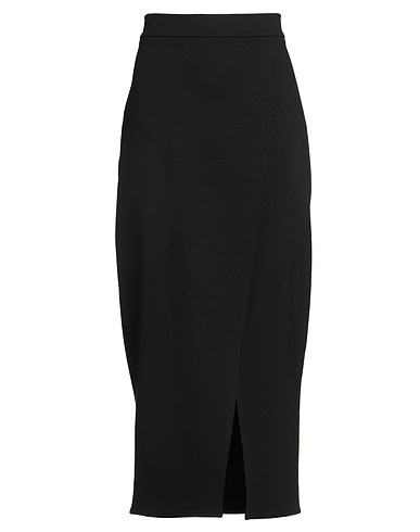 MEIMEIJ 미디 스커트 블랙 65% 비스코스, 30% 폴리아미드, 5% 엘라스테인