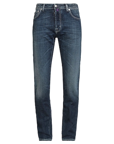 VERSACE JEANS COUTURE Denim pants Blue 98% Cotton, 2% Elastane
