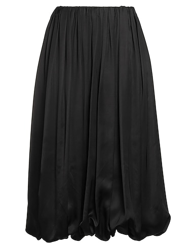 MM6 MAISON MARGIELA Midi skirt Black 100% Viscose, Polyamide, Elastane