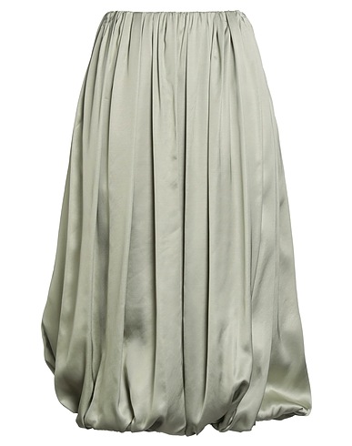 MM6 MAISON MARGIELA Midi skirt Sage green 100% Viscose, Polyamide, Elastane