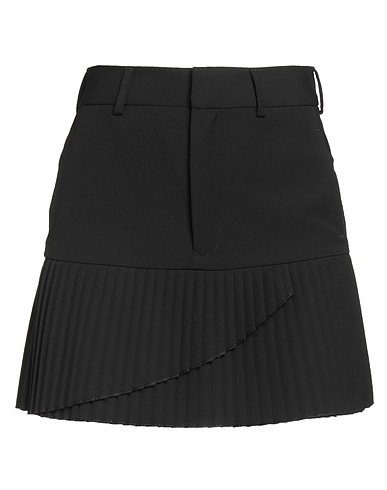 MM6 MAISON MARGIELA Mini skirt Black 67% Polyester, 29% Viscose, 4% Elastane