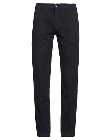 BERWICH Casual trouser Navy blue 75% Cotton, 23% Polyester, 2% Elastane