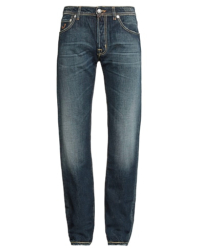 JACOB COHЁN Denim trousers Blue 100% Cotton