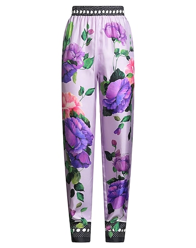 DOLCE&GABBANA Casual trouser Lilac 100% Silk