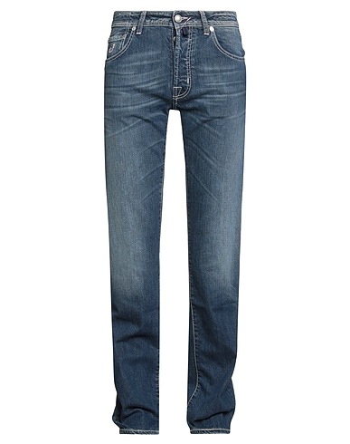 JACOB COHЁN Denim trousers Blue 97% Cotton, 3% Elastane
