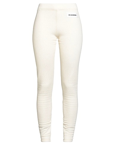 JIL SANDER+ Leggings Cremeweiß 85% Polyester, 15% Wolle