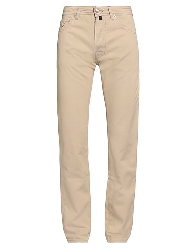 JACOB COHЁN Casual pants Beige 100% Cotton