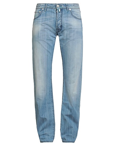 JACOB COHЁN Denim trousers Blue 100% Cotton