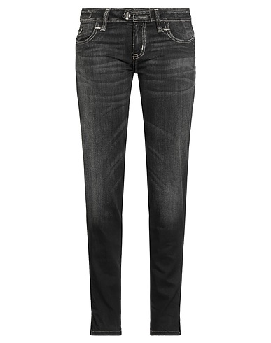 JACOB COHЁN Denim pants Black 90% Cotton, 10% Polyethylene