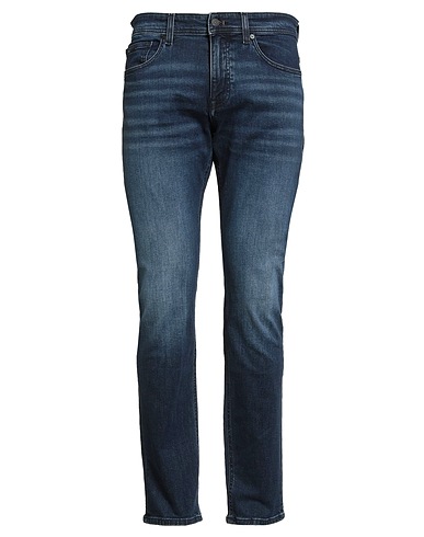 BOSS Denim trousers Blue 99% Cotton, 1% Elastane