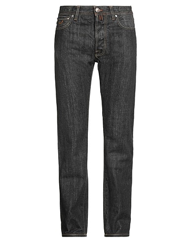 JACOB COHЁN Denim pants Black 100% Cotton