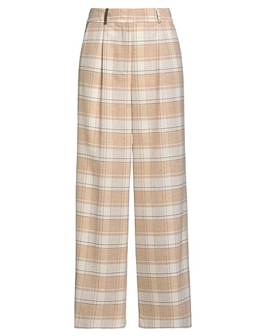 PESERICO Casual trouser Beige 39% Wool, 33% Polyester, 14% Viscose, 13% Polyamide, 1% Elastane