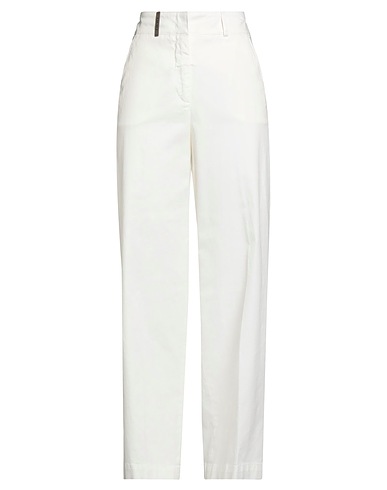 PESERICO Pantalone Bianco 50% Cotone, 44% Tencel™, 4% Seta, 2% Elastan