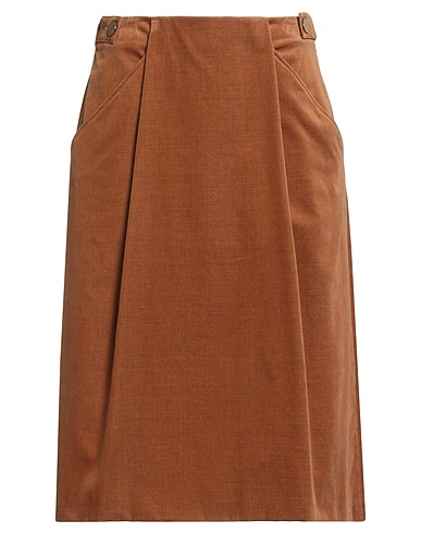 AGNONA Gonna midi Cammello 100% Cotone