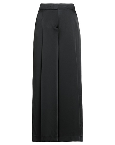 PESERICO Casual trouser EASY Black 71% Acetate, 29% Viscose