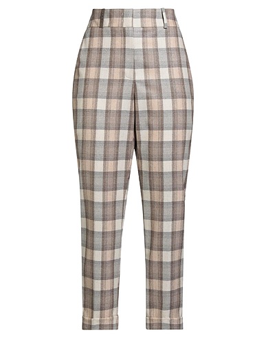PESERICO Casual trouser Khaki 92% Virgin Wool, 4% Polyamide, 3% Polyester, 1% Elastane