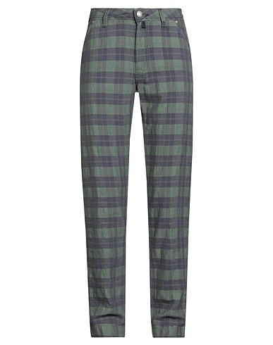 JACOB COHЁN Casual pants Light green 51% Silk, 49% Linen