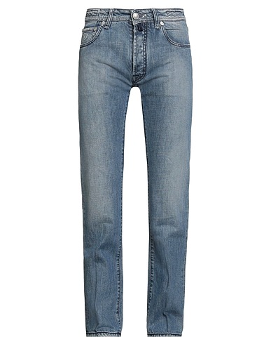 JACOB COHЁN 스트레이트 레그 블루 100% 코튼