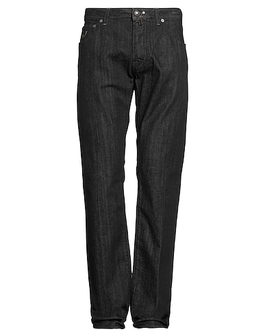 JACOB COHЁN Denim trousers Black 98% Cotton, 2% Elastane