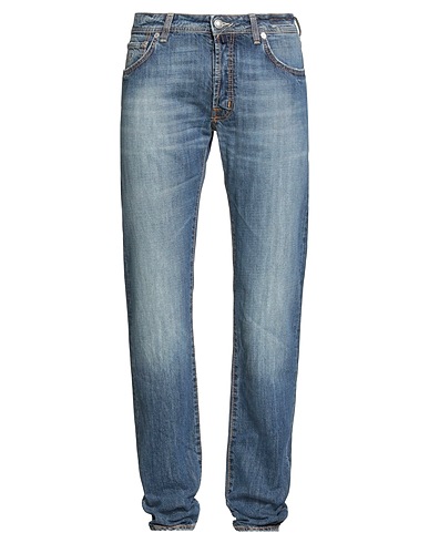 JACOB COHЁN Denim trousers Blue 100% Cotton