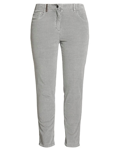 PESERICO Casual trouser Grey 75% Cotton, 23% Modal, 2% Elastane