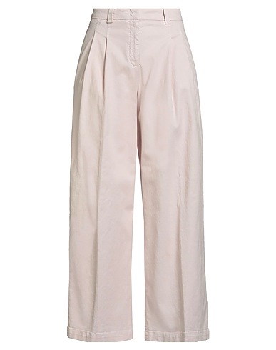 PESERICO Casual trouser Light pink 50% Cotton, 44% Tencel™, 4% Silk, 2% Elastane