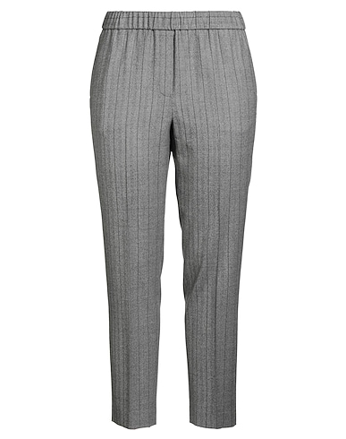 PESERICO Casual pants Grey 97% Virgin Wool, 3% Elastane