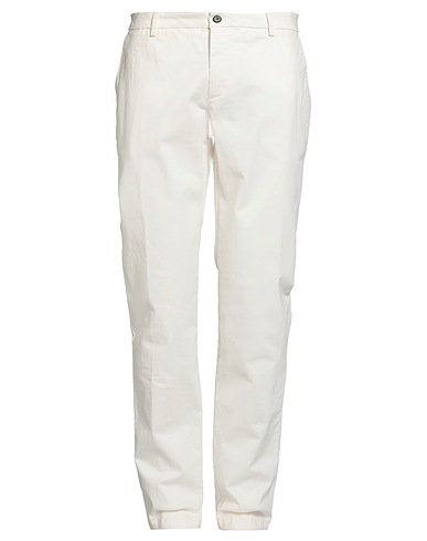 ELEVENTY Casual trouser Ivory 98% Cotton, 2% Elastane