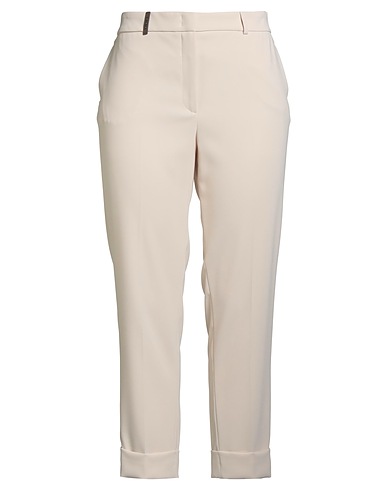 PESERICO Casual trouser Off white 100% Polyester