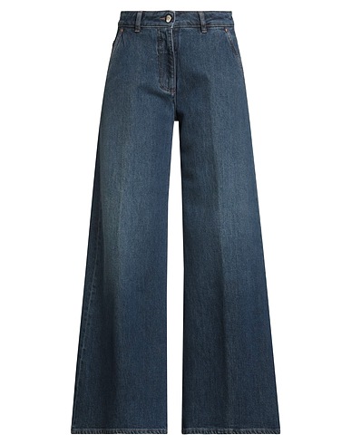 PESERICO Denim trousers Blue 94% Cotton, 5% Polyester, 1% Elastane