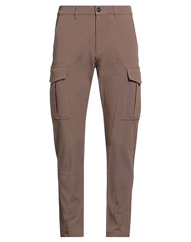 ELEVENTY BOTTOMWEAR PLATINUM Chocolate brown 94% Cotton, 6% Elastane