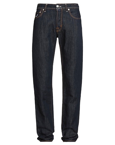 JACOB COHЁN Denim pants Blue 60% Cotton, 40% Linen
