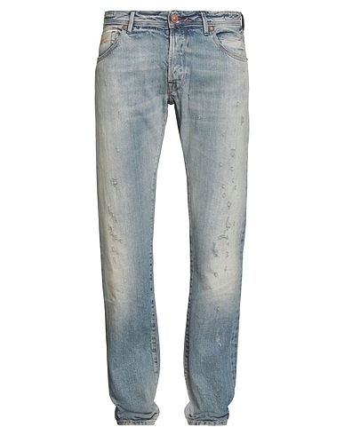 JACOB COHЁN Denim pants PREMIUM  Blue 100% Cotton