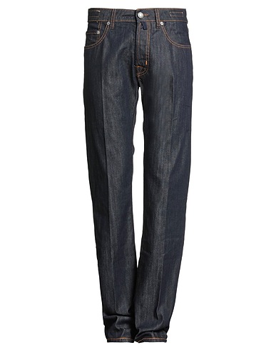 JACOB COHЁN Denim trousers Blue 100% Cotton