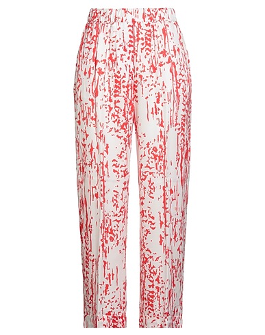 PESERICO Casual pants Red 100% Viscose