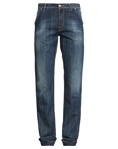 JACOB COHЁN Denim trousers Blue 100% Cotton