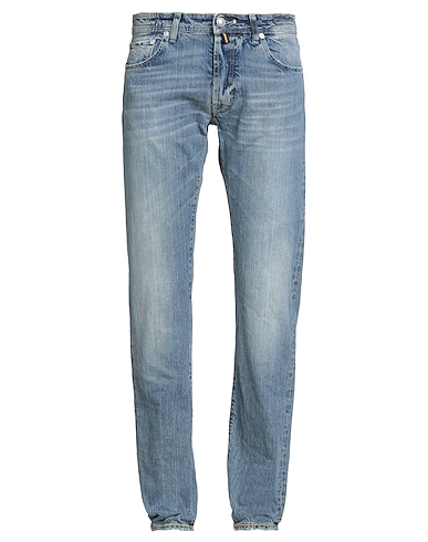 JACOB COHЁN Denim trousers Blue 100% Cotton