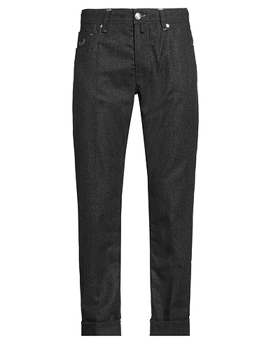 JACOB COHЁN Pantalone Antracite 100% Lana