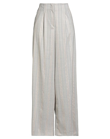 PESERICO Casual pants Light grey 84% Virgin Wool, 14% Silk, 2% Elastane