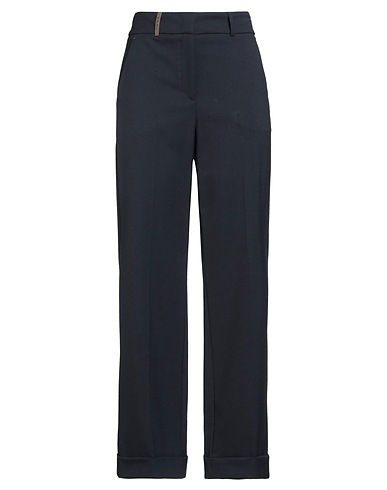 PESERICO Casual pants Midnight blue 53% Polyester, 43% Virgin Wool, 4% Elastane
