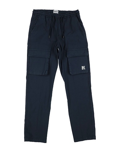 BIKKEMBERGS Casual trouser Midnight blue 97% Cotton, 3% Elastane