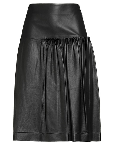 FERRAGAMO Midi skirt Black Lambskin