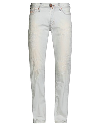 JACOB COHЁN Denim pants White 100% Cotton