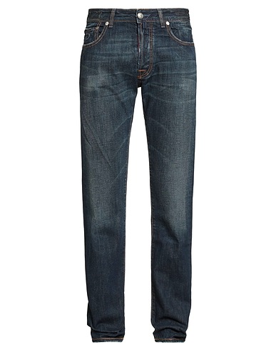 JACOB COHЁN Denim trousers Blue 100% Cotton