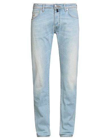 JACOB COHЁN Denim trousers Blue 98% Cotton, 2% Elastane