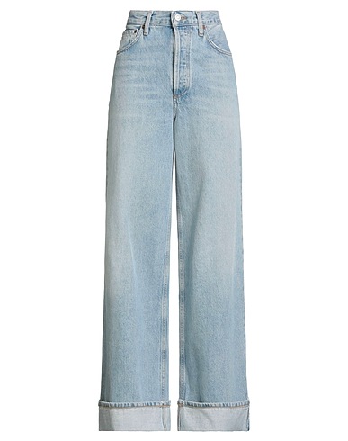 AGOLDE Denim trousers Blue 100% Recycled cotton